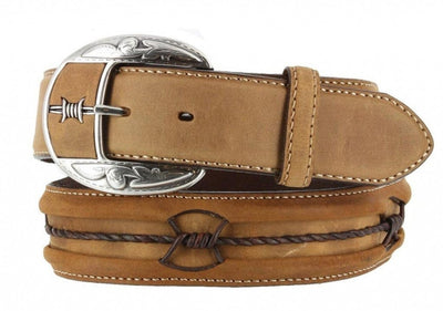 Leegin Justin Mens Fenced In Belt Style C10817- Premium MENS ACCESSORIES from Leegin/Brighton Shop now at HAYLOFT WESTERN WEARfor Cowboy Boots, Cowboy Hats and Western Apparel