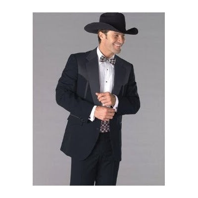 Circle S Traditional Western Tuxedo Coat in Black Style CT0129-41