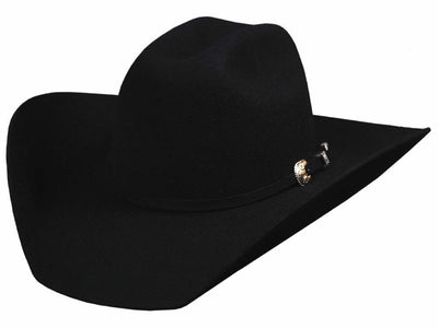 Monte Carlo Hat Co. Bullhide Kingman 4X Felt Hat Black Style 0550BL