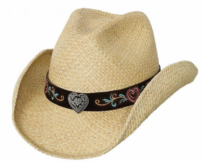 Bullhide Crazy For You Straw Hat Style 2605- Premium Unisex Childrens Hats from Monte Carlo/Bullhide Hats Shop now at HAYLOFT WESTERN WEARfor Cowboy Boots, Cowboy Hats and Western Apparel