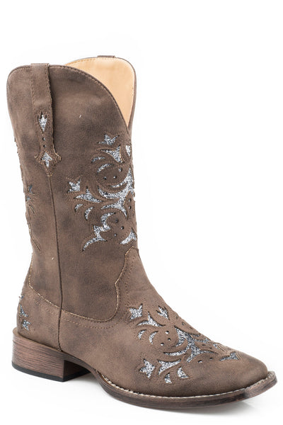 ROPER WOMENS KENNEDY BROWN LEATHER SQUARE TOE COWBOY BOOT STYLE 09-021-1903-1655- Premium Ladies Boots from Roper Shop now at HAYLOFT WESTERN WEARfor Cowboy Boots, Cowboy Hats and Western Apparel