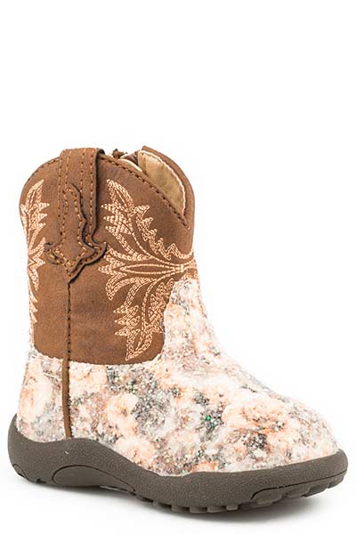 Roper Infant Girls Claire Floral Western Boots Round Toe Style  09-016-1903-2136 Girls Boots from Roper
