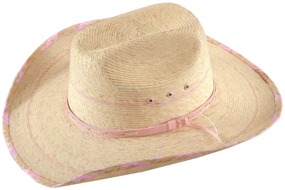 Bullhide Women’s Candy Kisses Cowboy Hat Natural color with Pink  Highlights Bullhide Youth Girls main image 4