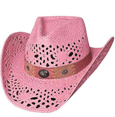 Bullhide Pure Country Pink Straw Hat Style 2534P Ladies Hats from Monte Carlo/Bullhide Hats