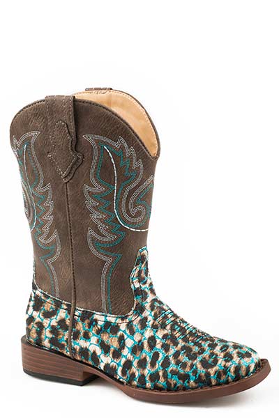 Roper Kids Glitter Leopard Shaft Style 09-018-1901-2562- Premium Girls Boots from Roper Shop now at HAYLOFT WESTERN WEARfor Cowboy Boots, Cowboy Hats and Western Apparel