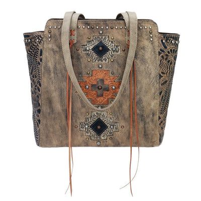 American West Navajo Soul Zip Top Tote Style 3483534- Premium Ladies Accessories from American west Shop now at HAYLOFT WESTERN WEARfor Cowboy Boots, Cowboy Hats and Western Apparel