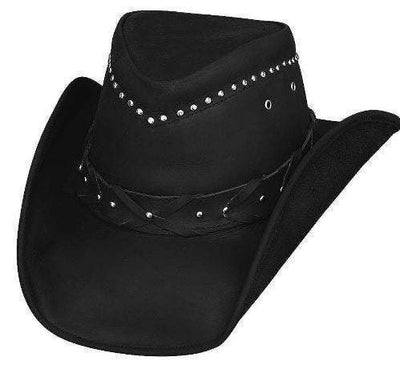 Bullhide Ladies Burnt Dust Leather Hat Style 4015BL- Premium Ladies Hats from Monte Carlo/Bullhide Hats Shop now at HAYLOFT WESTERN WEARfor Cowboy Boots, Cowboy Hats and Western Apparel