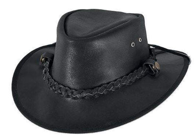 Bullhide Men's Cessnock Leather Hat Style 4044BL Mens Hats from Monte Carlo/Bullhide Hats