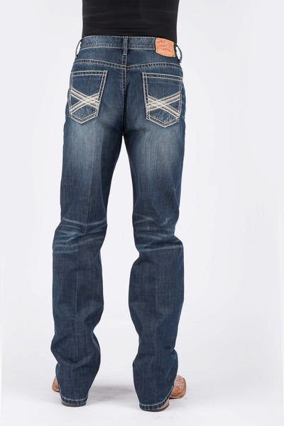 Stetson Mens Blue Two Tone X Jeans Style 11-004-1520-4065 Mens Jeans from Stetson Boots and Apparel