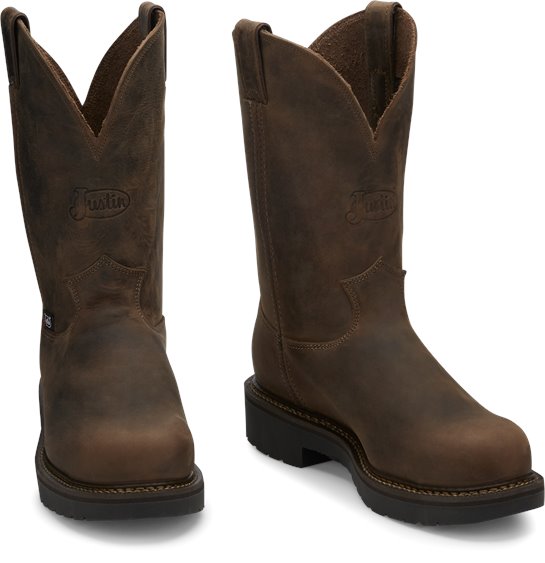 Justin Mens Safety Toe Gaucho Balusters Boots Style 4445