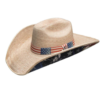 Bullhide Truly American Palm Leaf Cowboy Hat Style 5002- Premium Mens Hats from Monte Carlo/Bullhide Hats Shop now at HAYLOFT WESTERN WEARfor Cowboy Boots, Cowboy Hats and Western Apparel