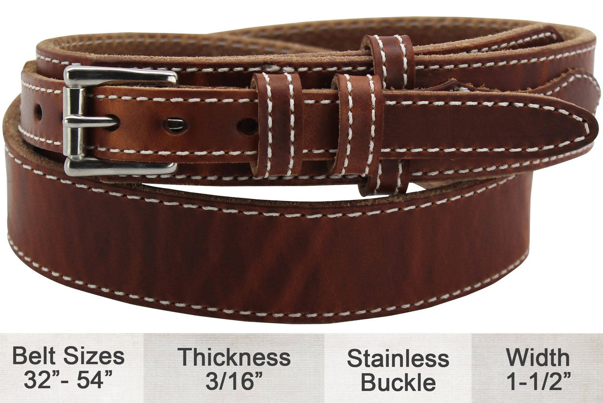 Gingerich Hot Dipped Tan Stitched Workhorse Ranger Belt Style 8250-37 ...