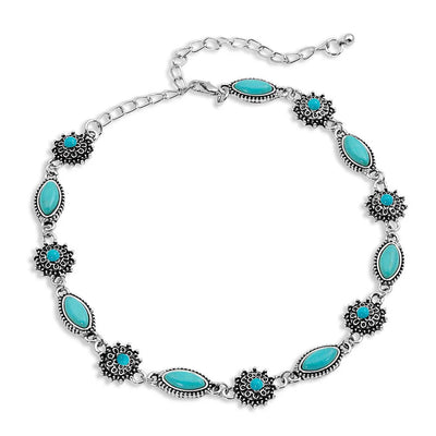 Montana Silversmith Turquoise Filigree Choker Necklace Attitude Jewelry Style ANC4112- Premium Ladies Accessories from Montana Silversmith Shop now at HAYLOFT WESTERN WEARfor Cowboy Boots, Cowboy Hats and Western Apparel