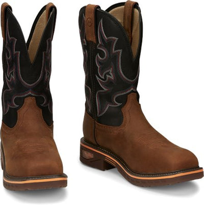 Justin Mens Resistor Nano Composite Toe Work Boots Style CR4012- Premium Mens Workboots from JUSTIN BOOT COMPANY Shop now at HAYLOFT WESTERN WEARfor Cowboy Boots, Cowboy Hats and Western Apparel