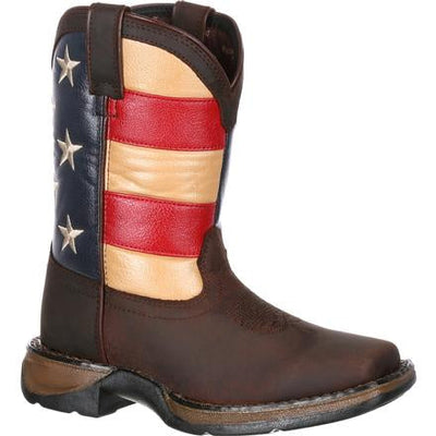 DURANGO LIL' REBEL KIDS' FLAG WESTERN BOOT STYLE DBT0159- Premium Boys Boots from Durango Shop now at HAYLOFT WESTERN WEARfor Cowboy Boots, Cowboy Hats and Western Apparel