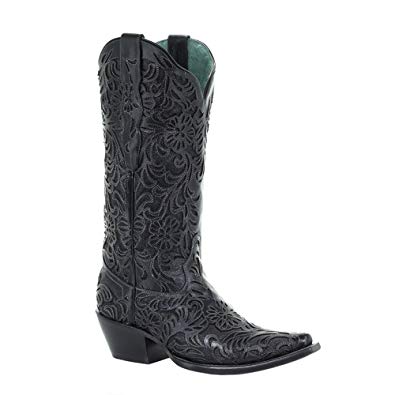Corral Womens Black Full Inlay Boot by Corral Style G1417- Premium Ladies Boots from Corral Boots Shop now at HAYLOFT WESTERN WEARfor Cowboy Boots, Cowboy Hats and Western Apparel