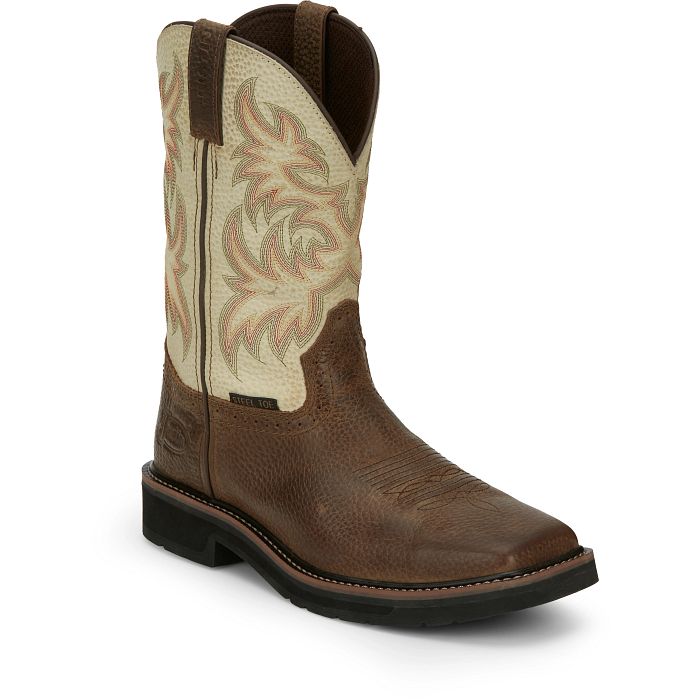 JUSTIN DRILLER 11 STEEL TOE WORK BOOT STYLE SE4684 display picture 3
