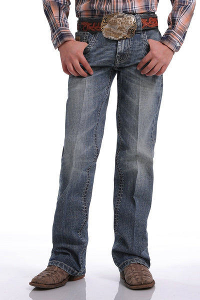 Cinch Boys Slim Fit Medium Stonewash Jeans Style MB16741002- Premium Boys Jeans from Cinch Shop now at HAYLOFT WESTERN WEARfor Cowboy Boots, Cowboy Hats and Western Apparel