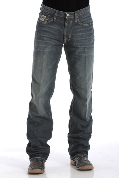 Cinch Mens White Label Dark Stonewash Relaxed Fit Jeans Style MB92834019 Mens Jeans from Cinch