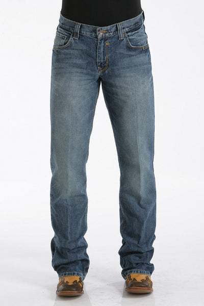 Cinch Mens Relaxed Fit Medium Stonewash Carter Jeans Style MB96134001 Mens Jeans from Cinch