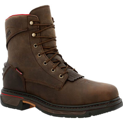 ROCKY IRON SKULL COMPOSITE WATERPROOF LACER WESTERN BOOT RKW0361 Mens Workboots from Rocky