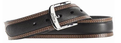 MF Western Ariat Mens Belt Leather Triple Stitched Black/Brown Style A10005802 MENS ACCESSORIES from MF Western