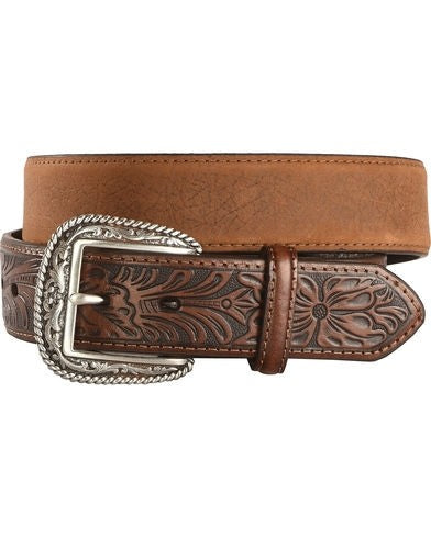 MF Western Ariat mens tooled belt Style A1010402 MENS ACCESSORIES from MF Western