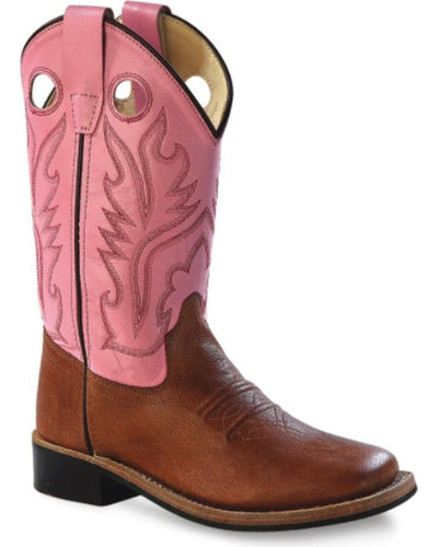 Jama Girls Pink Canyon Cowgirl Boots Style BSY1839- Premium Girls Boots from Old West/Jama Boots Shop now at HAYLOFT WESTERN WEARfor Cowboy Boots, Cowboy Hats and Western Apparel