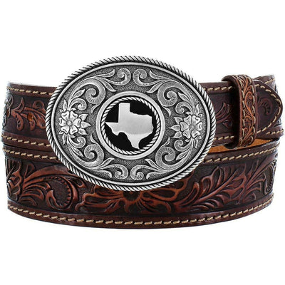 Leegin Justin Western Mens Belt Leather Triple T Ranch Style C14015- Premium MENS ACCESSORIES from Leegin/Brighton Shop now at HAYLOFT WESTERN WEARfor Cowboy Boots, Cowboy Hats and Western Apparel