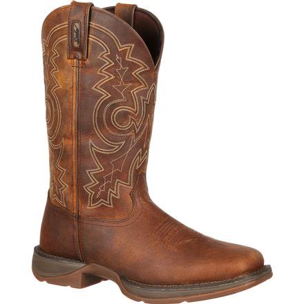 NEW Durango Rebel Brown Square Toe Steel Toe Western Work Boots Size 12D Rebel by Durango® Steel Toe Waterproof Western Boot  main image 2