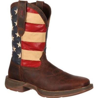 DURANGO REBEL BY PATRIOTIC PULL-ON WESTERN FLAG BOOT STYLE DB5554 Mens Boots from Durango