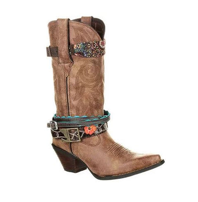 DURANGO WOMEN'S CRUSH ACCESSORIZED WESTERN BOOT STYLE DCRD145 Ladies Boots from Durango
