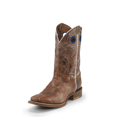Nocona Mens Go Round Tan Western Wide Square Toe Boots Style NB5536- Premium Mens Boots from Nocona Shop now at HAYLOFT WESTERN WEARfor Cowboy Boots, Cowboy Hats and Western Apparel