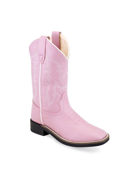 Jama Girls Pink Cowboy Square Toe Boots Style VB9131- Premium Girls Boots from Old West/Jama Boots Shop now at HAYLOFT WESTERN WEARfor Cowboy Boots, Cowboy Hats and Western Apparel